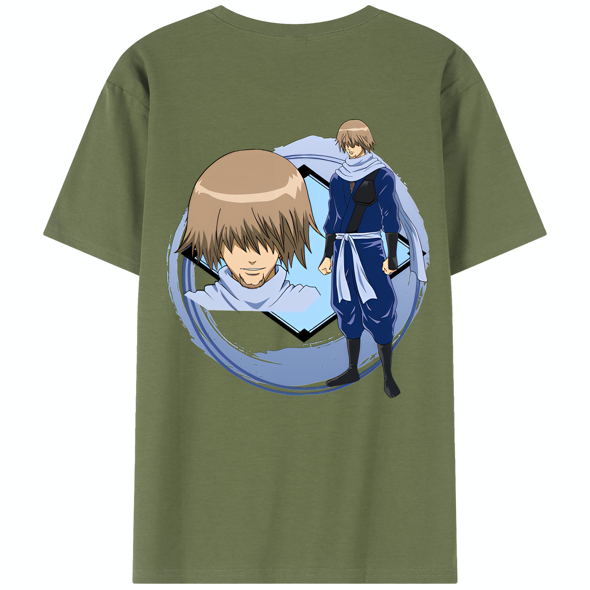 （画像用） ぎんたま 坂田銀時（さかたぎんとき） 神楽 志村新八（しむら しんぱち） GINTAMA Sakata Gintoki Kagura Shimura Shinpachi 綿100％半袖Tシャツ（背面プリント）